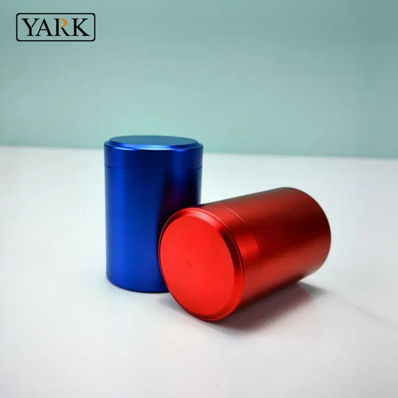 Custom Metal Aluminum Sealed Cans Mini Tea Can Leaf Tea Cylinder Tea Tin Canisters Coffee Can