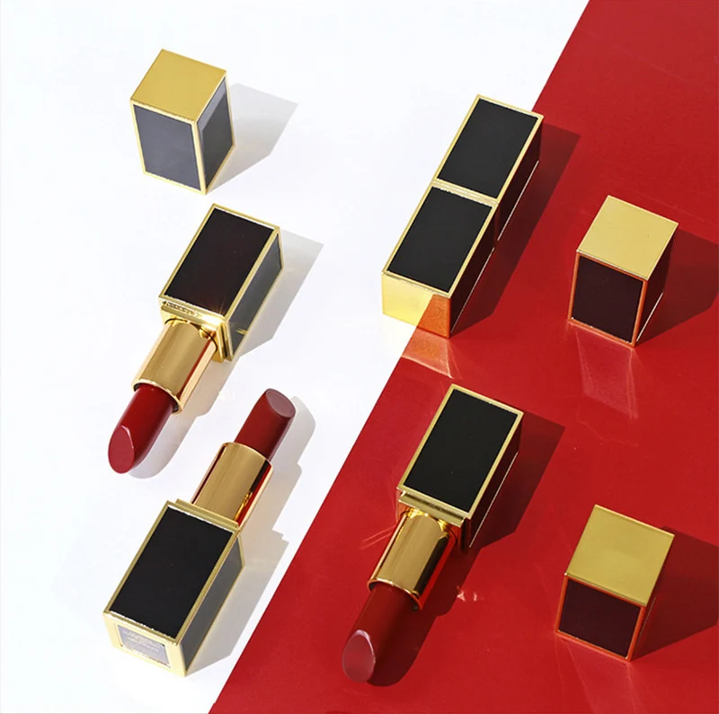 Small Black Tube Waterproof Lipstick Pencil Form OEM ODM for Factory Sunscreen Screened Lip Makeup No Touching Cup