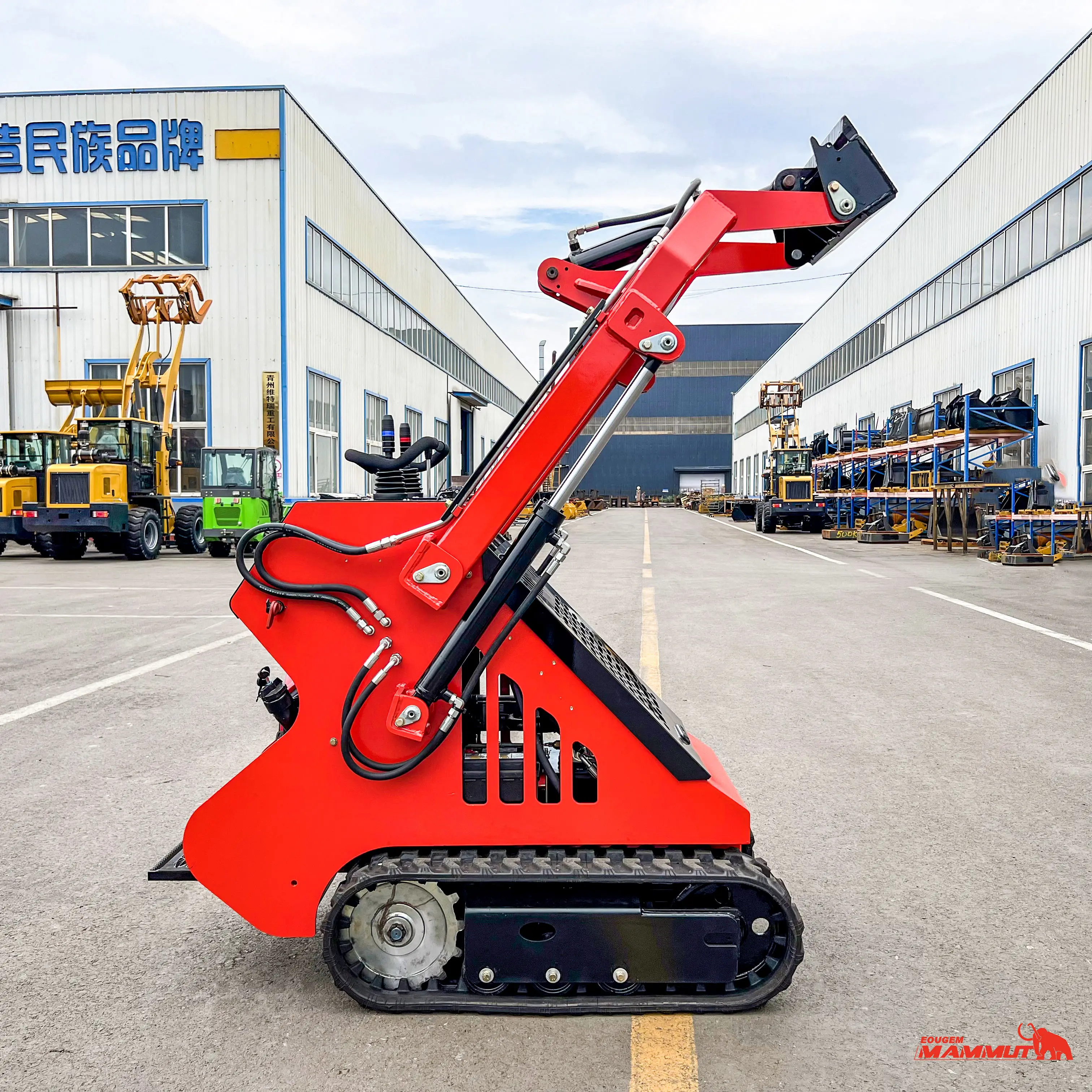 mammut Mini Skid Steer Loader KUBOTA Diesel Engine Small Crawler/Tracked/Wheeled Front Loaders With Bucket