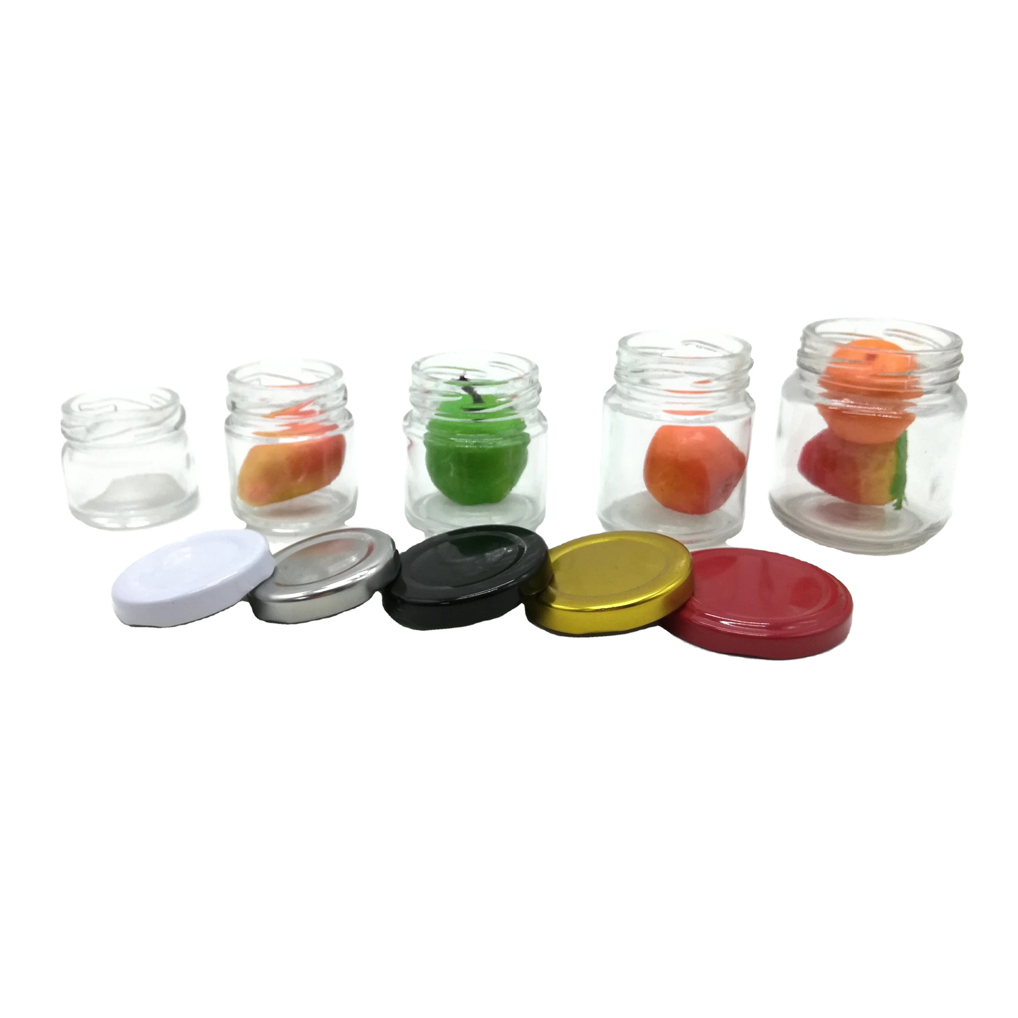2oz Mini Glass Jam Jar with Lid Storage Bottles & Jars
