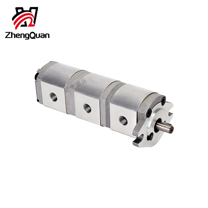 Zhengquan HGP-111A-F9/9/9R triple gear pump hydraulic high pressure oil pump manufacturer customized high efficiency pump