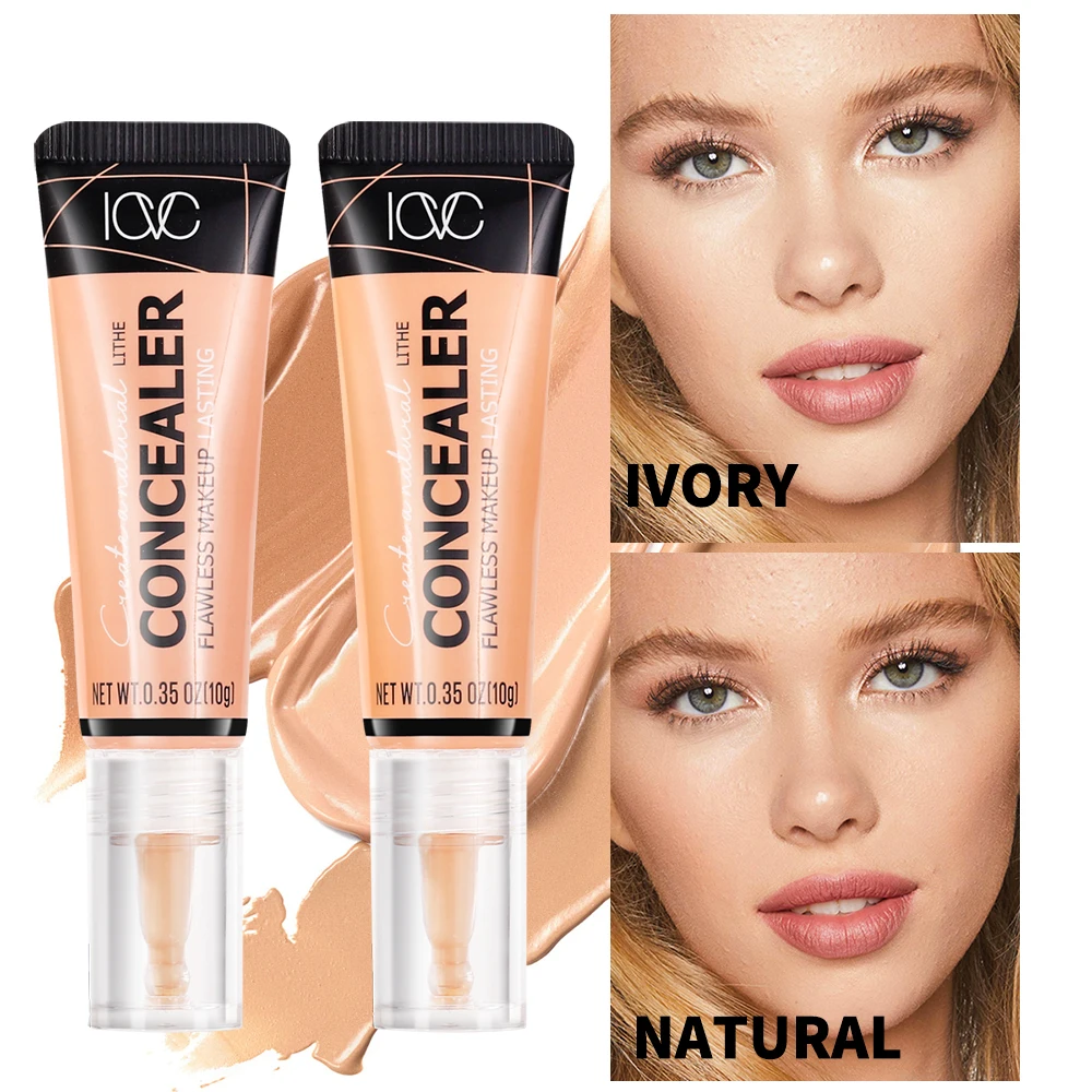 All Over Full Coverage Concealer - Natural Matte Finish & Lightweight Under Eye Concealer - Up To 24H Wear