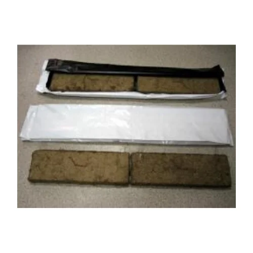 Pressed peat moss slabs to grow plants in green houses