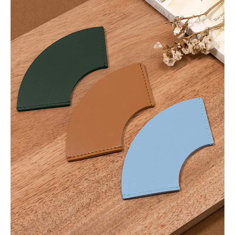 Ready to Ship Semicircle PU leather Bookmark for Men Women Book Lover Gifts for Reader Bookmarks Gift