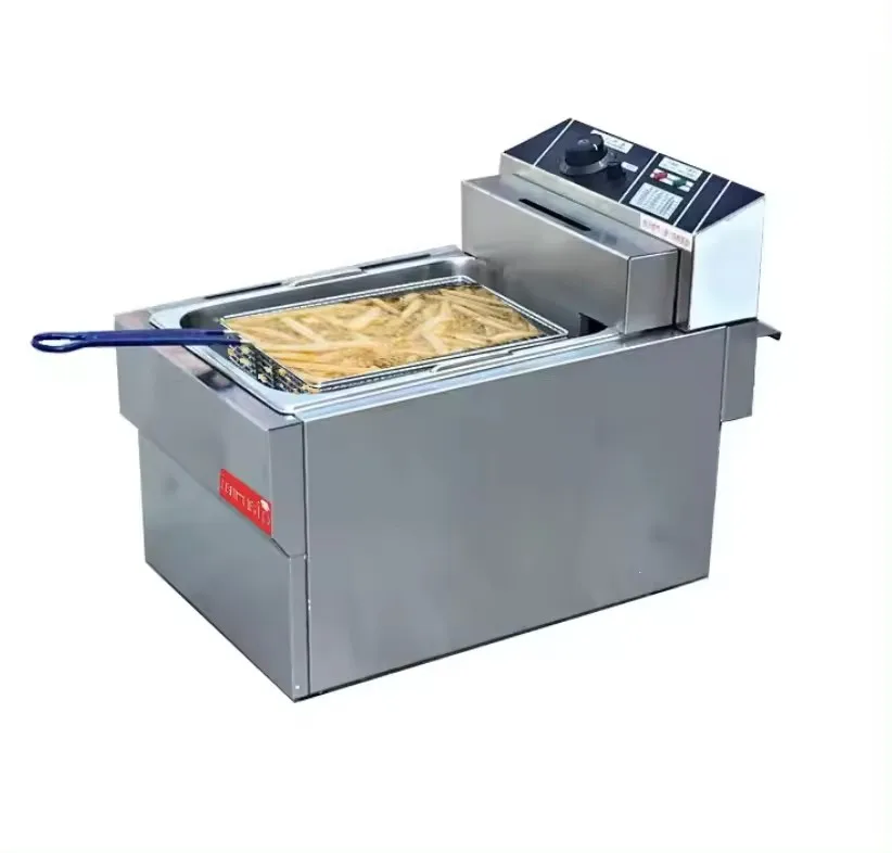 Snack Electric Fryers Commercial Chips Machine Potato Industrial KFC Tank Potato Chips Frying Deep Fryer Machine