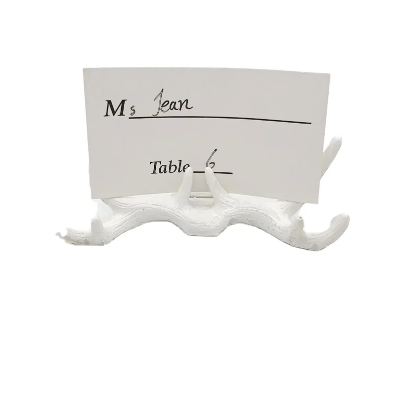 Wholesales Creative Design Antler Place Card/Photo Holder Rustic Wedding Favors Natural Themed Party Decor Name Card Holders