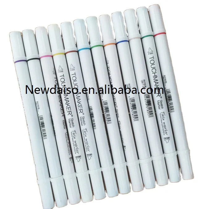 Factory wholesale up to 80 colors small exquisite double nib alcohol markers for sketching and office marking