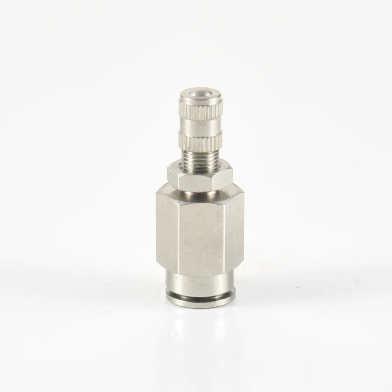 Brass 7 Pieces Seven Connector Straight Union Carbon Metal with Core for Pneumatic Tube