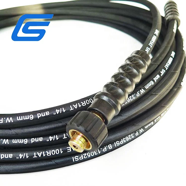 Резиновый шланг для горячей воды высокого давления EN857 от 6 мм до 13 мм для очистки