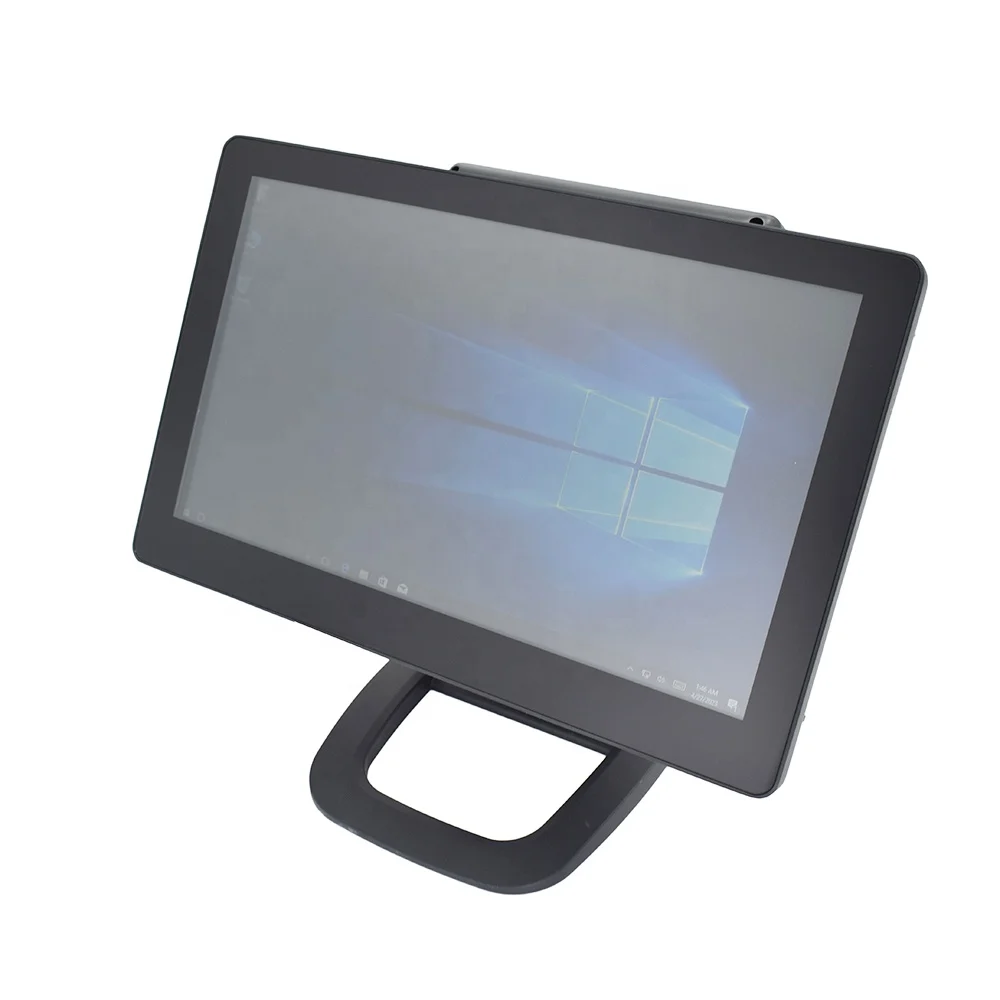 Aluminum alloy metal shell desktop cash register 15.6 inch touch screen pos machine