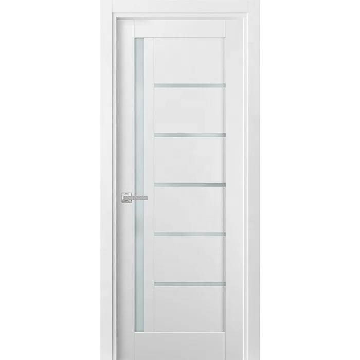 European style hotel interior door bathroom single swing slab doors glass PVC casement door