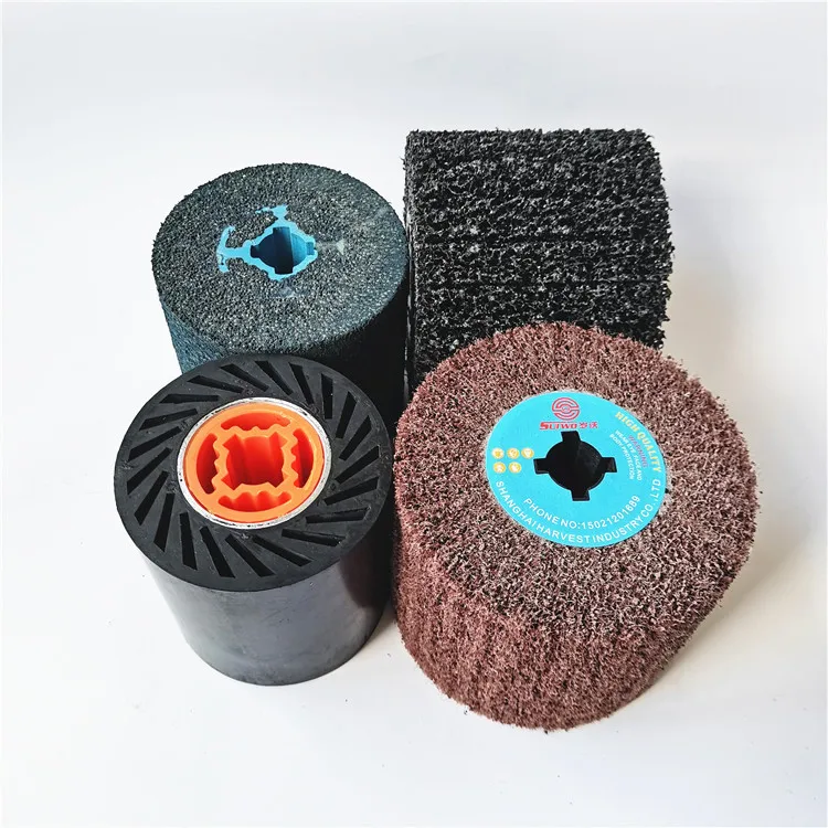Abrasive Nylon Fiber Polishing Flap Drum Wire Drawing Wheel