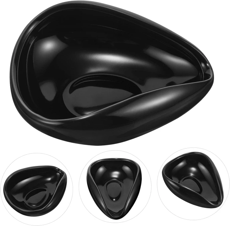 Factory Wholesale Porcelain Coffee Bean Tea Spoon Shovel Dosing Scoop Dish Ceramic Coffee Bean Measuring Cup