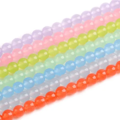 Wholesale Loose Natural Round DIY Charm necklace stone gemstone beads for Jewelry Making Bracelet