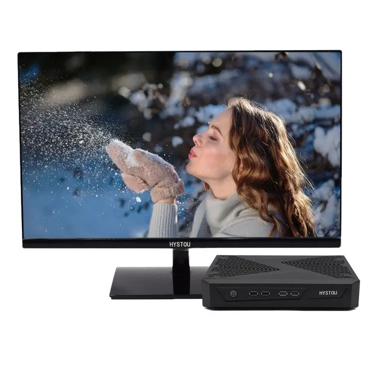 HYSTOU High Quality GTX 1650 GDDR5 Gaming Mini PC i7 i5 i3 Eight Ports Gaming Factory Price Computer