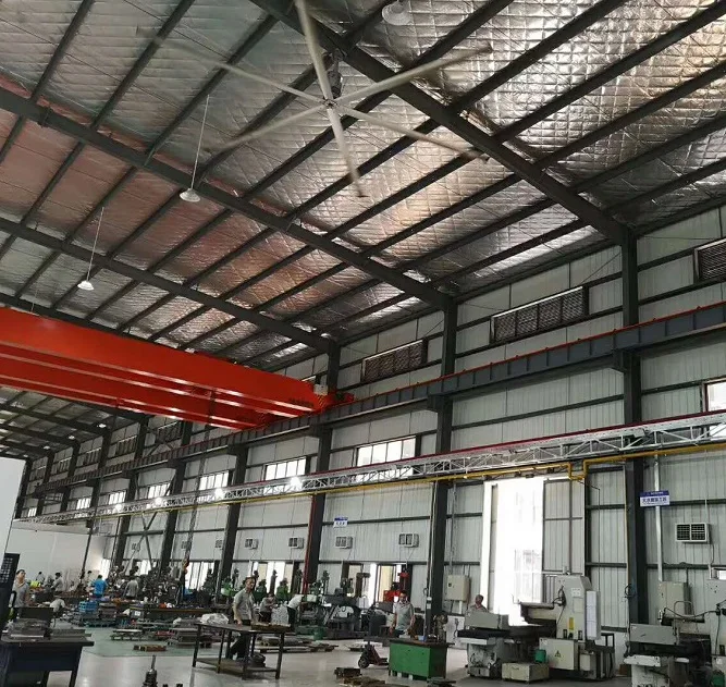 6,12 м/20 футов большой диаметр маломощный воздушный охлаждающий вентилятор Hvls большой промышленный потолочный вентилятор для молочной фермы