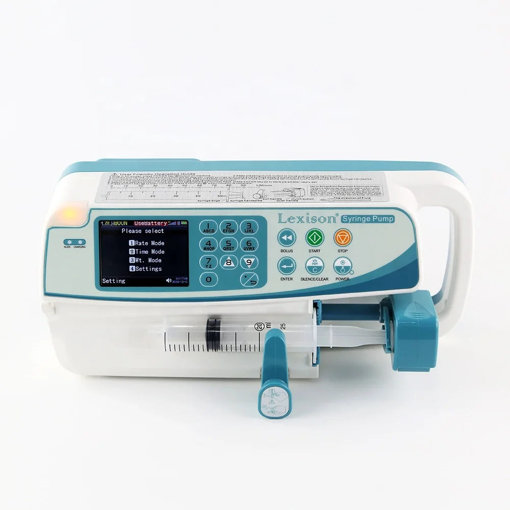
China Supplier Ambulance use Medical Syringe Infusion Pump 