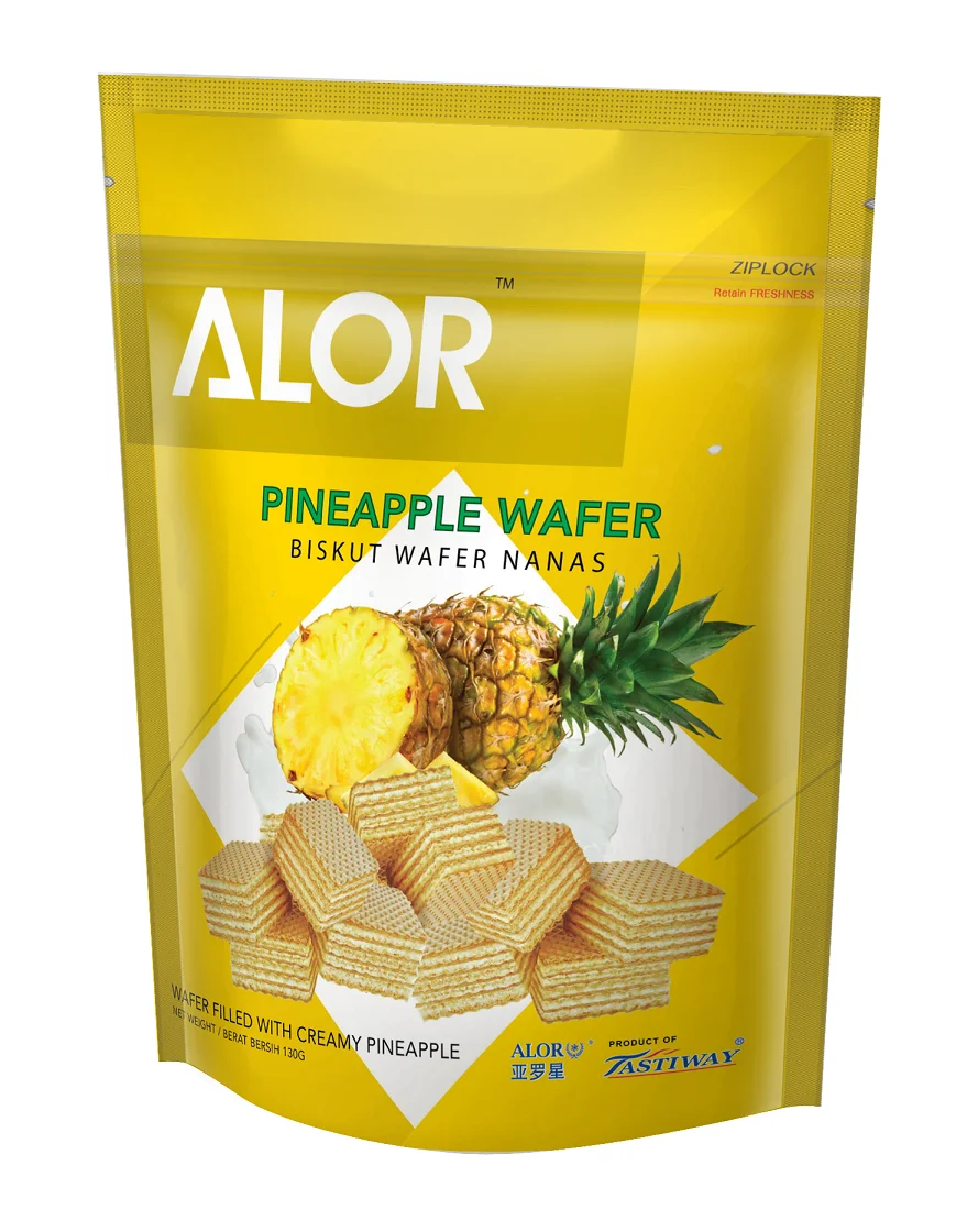 Малазийские фруктовые вафли ананасовые Alor 130 г