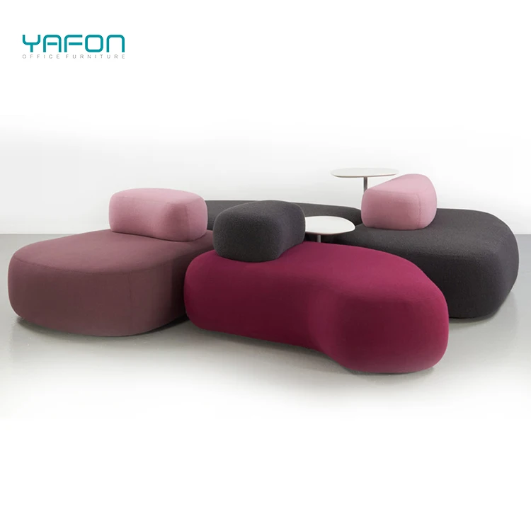 Special Shape Furniture Modular Sectional Fabric Sofa Bench Leisure Sofa lounge