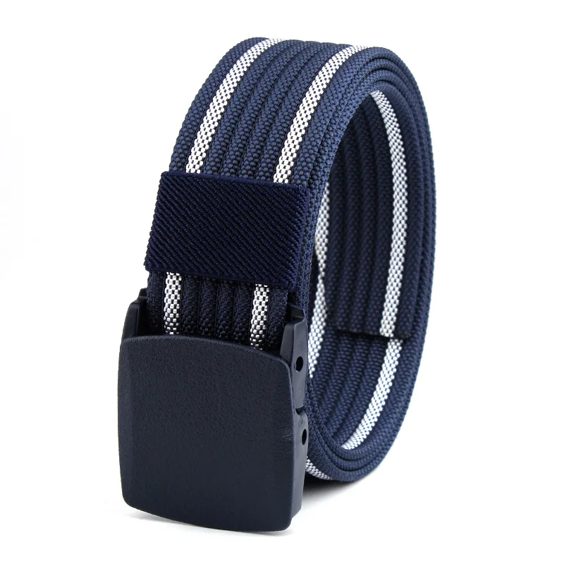 Металлический холщовый ремень для спорта на открытом воздухе без использования утюга, нейлоновый тактический ремень, пластиковая гипоаллергенная пластиковая пряжка, повседневные штаны