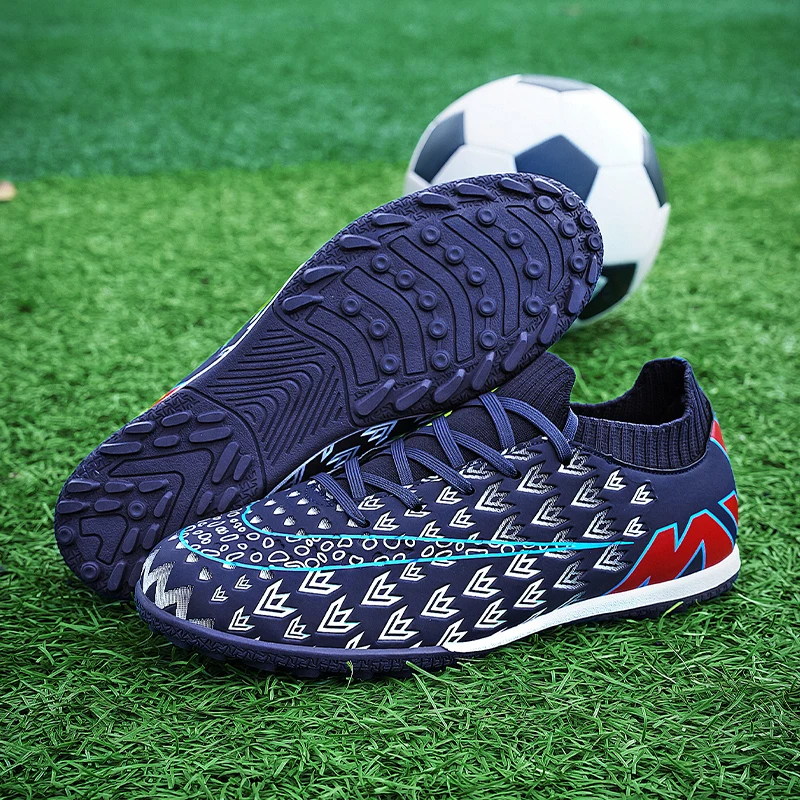 Factory Direct Wholesale Men Outdoor Sport football shoes black Kids Soccer Shoes Low Price Football Shoes Custom