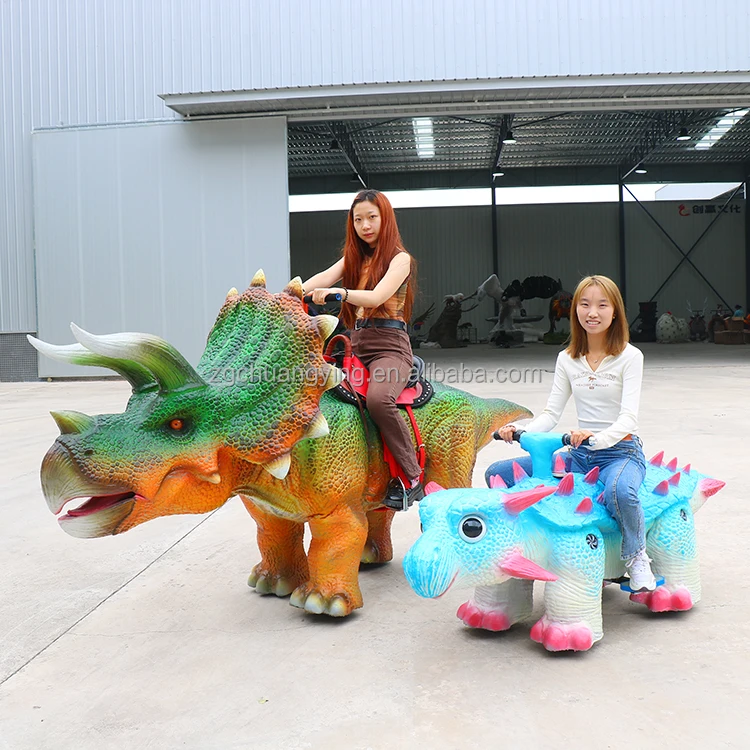 Life Size Walking dinosaur Rides Amusement Park Dinosaurios Mintables Rideable