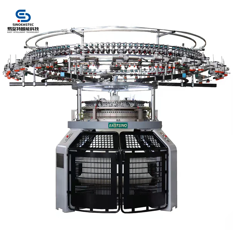 3 Thread Polar Fleece Fabric Making And Knitting Single Jersey Machine