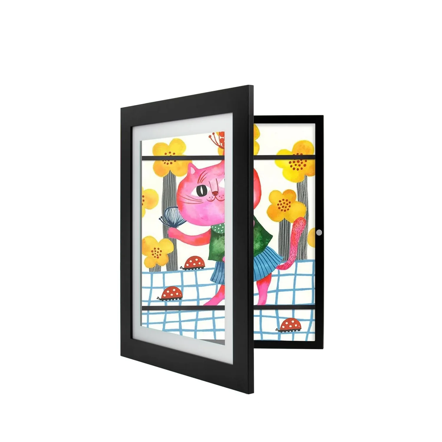 Hot selling solid wood Front-Opening for Kids Drawings, Artworks, Children Art Projects, Schoolwork  A4 Kids Art Photo  Frames