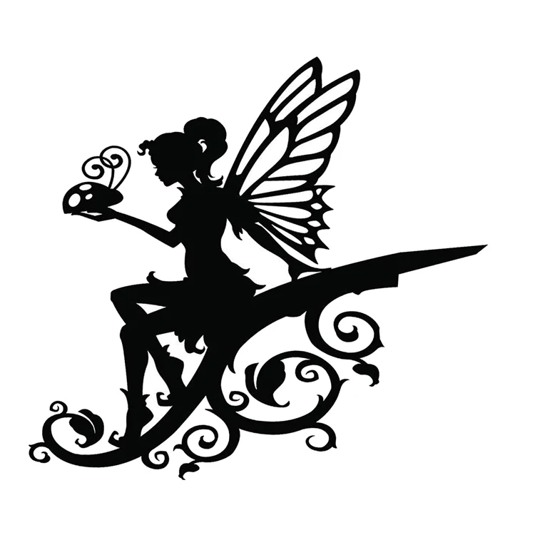 Custom Modern Metal Wall Hanging Black Butterfly Moon Bird Decor Hanging Floral Wall Art Hanging for Home Decor Gift