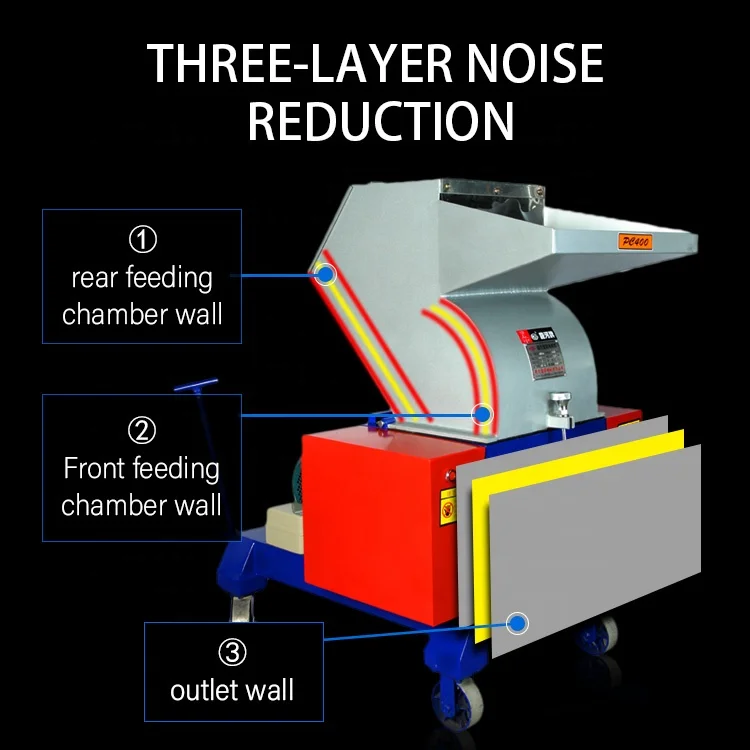thick plastic Sheet crushing machine Efficient waste hard Resin crusher in lab industrial Single axis Acrylic shredder
