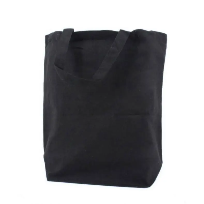 Cheap Custom Printed Black Cotton Canvas Tote Bags Utility Women Canvas Tote Bag With Logo