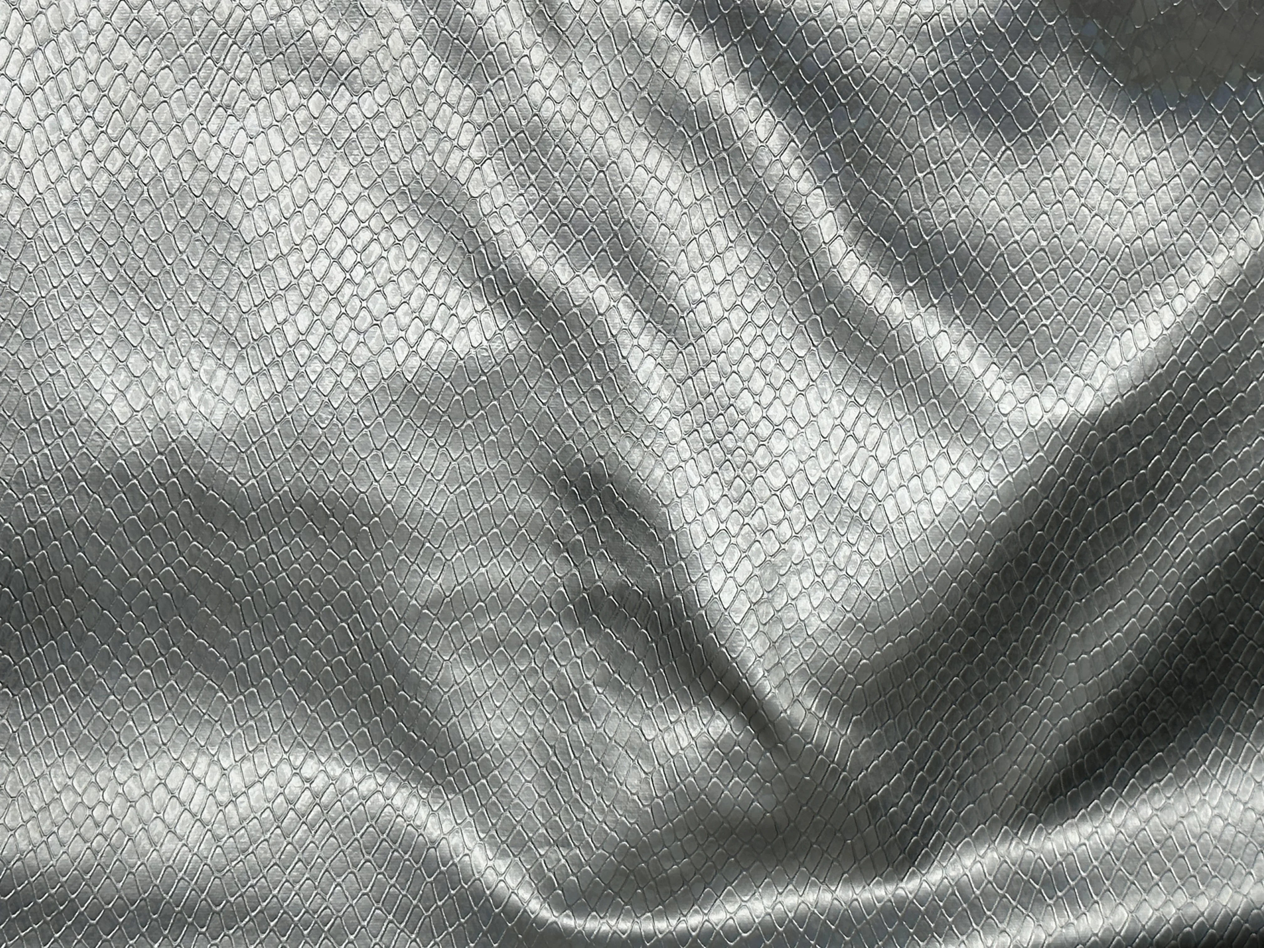 Leather Manufacturers 4 Way Stretch Pu Leather Lizard Pattern Synthetic Leather Fabrics for Leggings and Skirts