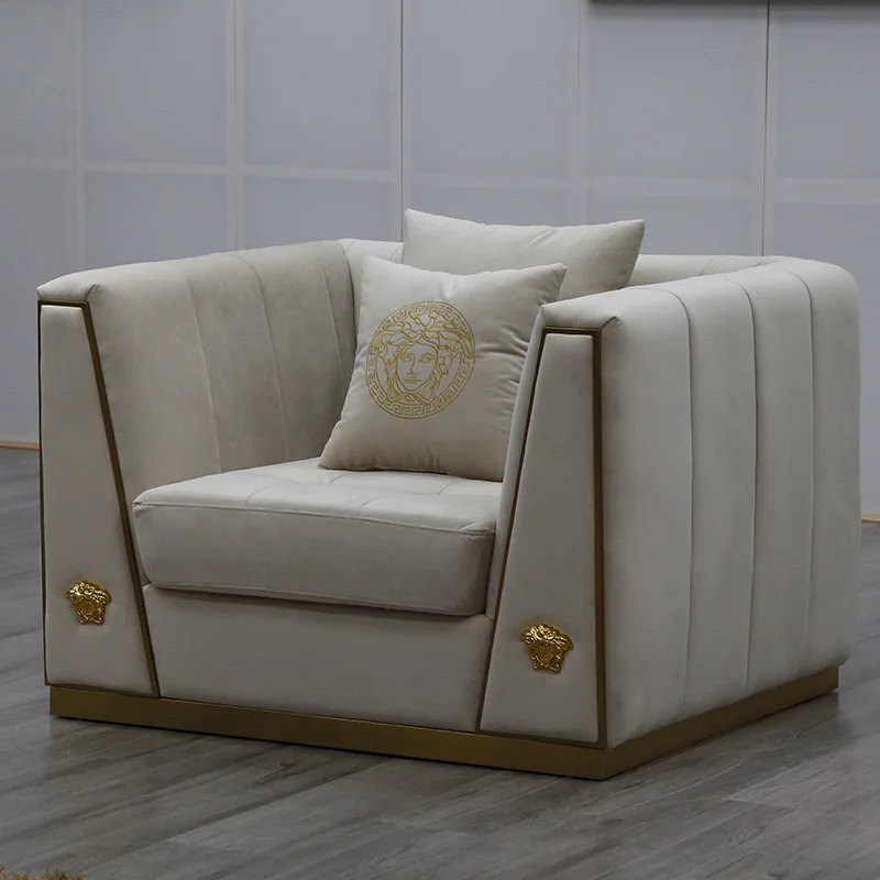 Home furniture fabric gold 3 2 1 1 seater couch loveseat and armchair online shopping luxury sofa sets living room modern