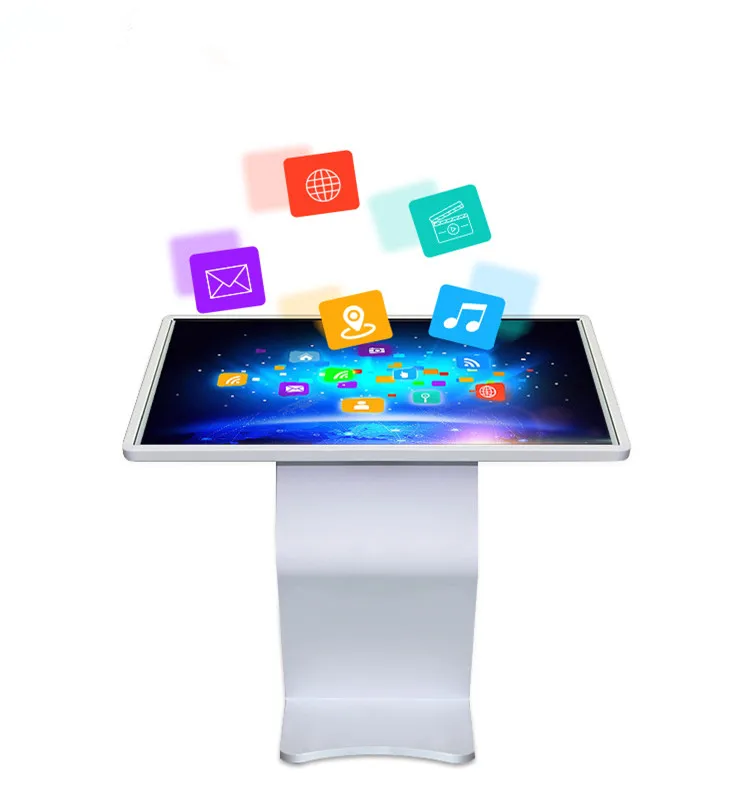 All-In-One 49-Inch Interactive Digital Capacitive Touch Kiosk Android LCD Advertising Screen Media Retail Store Education