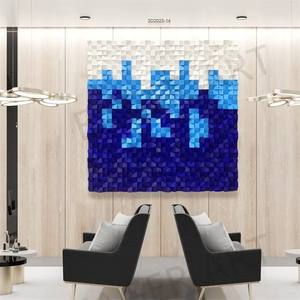 EagerArt Home Decor Large Masic Wood Carved Painting Abstract Artwork 3d Wooden Wall Art