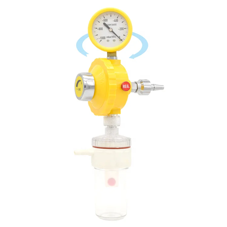 Medical Suction Regulator British Probe French Probe With Trap Vacuum Regulator