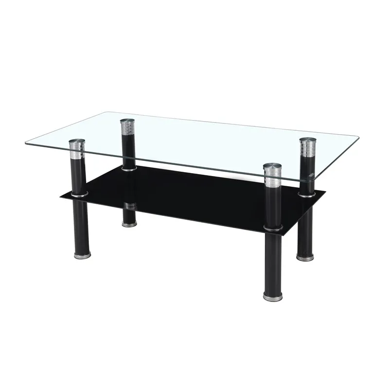 Side Coffee Table Living Room Coffee Table Design Clear Tempered Glass Modern High End Simple Home Furniture Dining Table 50pcs