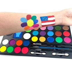 Halloween Body Paint Palette Non-Toxic Costume Makeup Face Painting Kit for Kid