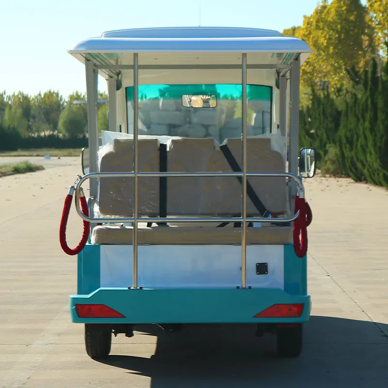 Eco-friendly 11 Seater Sightseeing Bus & Car Shuttle Bus Electric Tourist Sightseeing Car For Sale