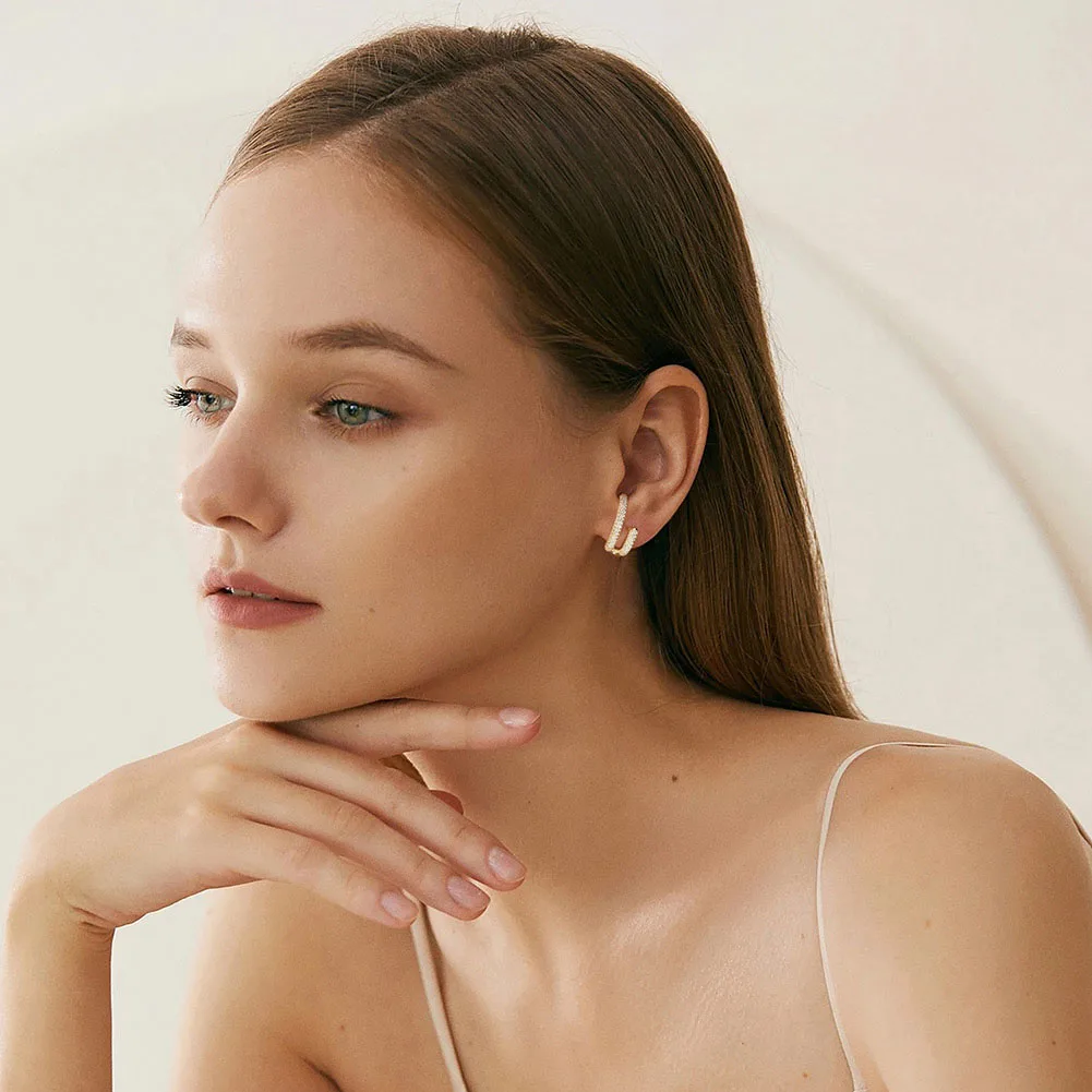 SE391 RINNTIN Classic 925 Sterling Silver Designers Earrings Women Personality Fashion Elegant Party Luxury Jewelry Wholesale