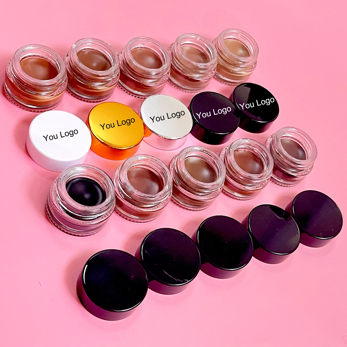 Low Moq Private label Makeup Eyebrow Gel 5 Colors Waterproof Eyeliner Eyebrow Cream