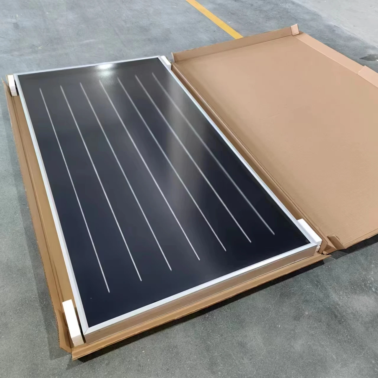 High Efficiency Solar Thermal Flat Panel Solar Water Heater System Black/Blue Film Flat Plate Solar Collector For HomeOr Project