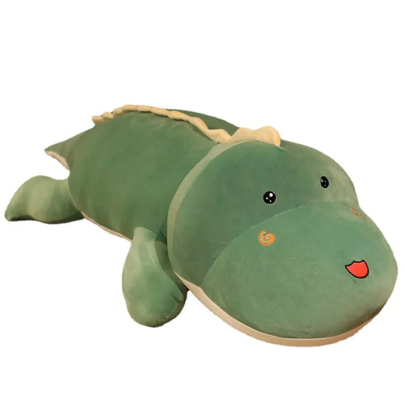 Fast Shipping Soft Fleece Green 80cm Plush Crocodile Toys Polyester Flannel Cute Animal 2 in 1 Pillow Stuffed Soft Toys for Kids