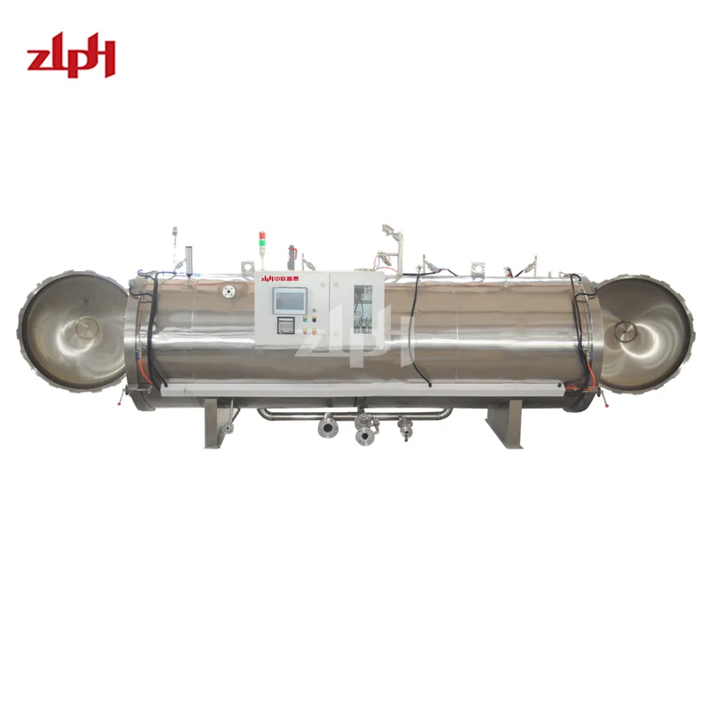 Double-Door Retort Autoclave Steam Sterilizer Restaurant Component Pump and PLC Competitive Price