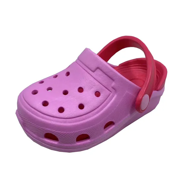 OEM Kids clog Children EVA Clogs Double color soft baby clogs.