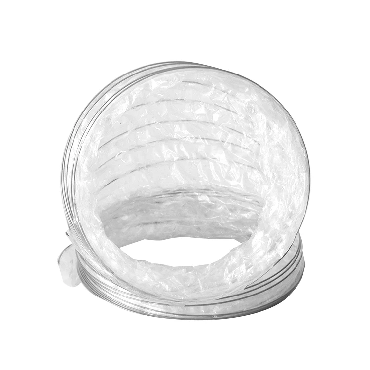 Flexible transparent plastic helix air ducting for Home Appliance Parts