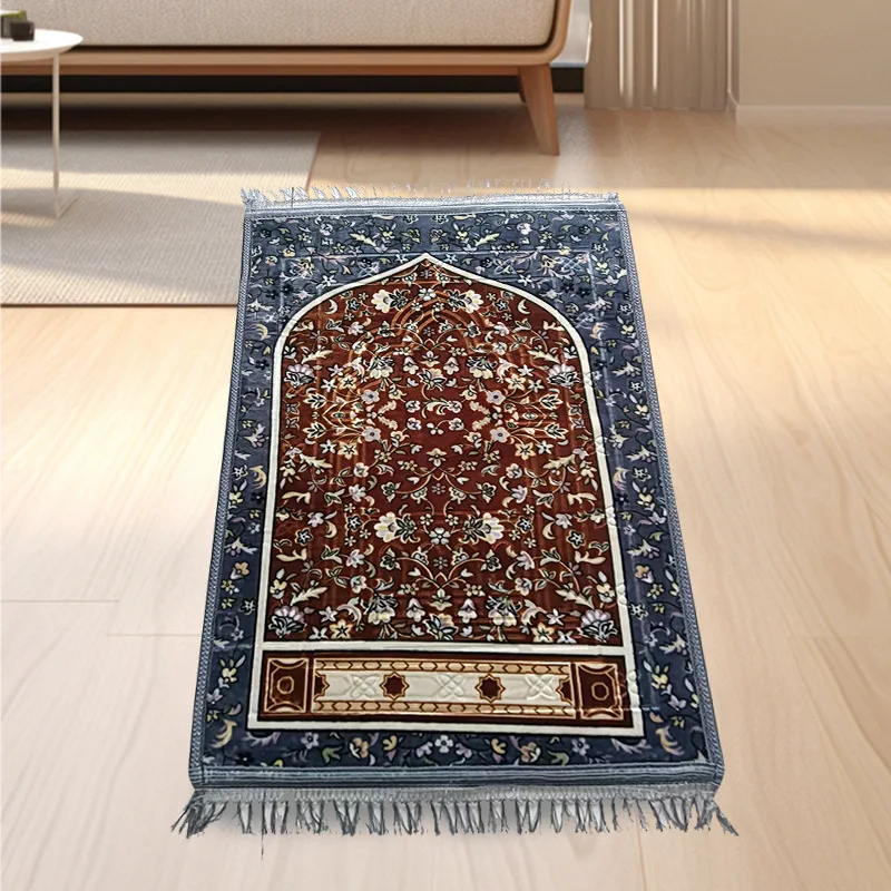 Hot Selling Good Quality Muslim Home Mosque Use Quilted Printing Kids Prayer Rugs Janamaz Islamic Muslim Prayer Rug