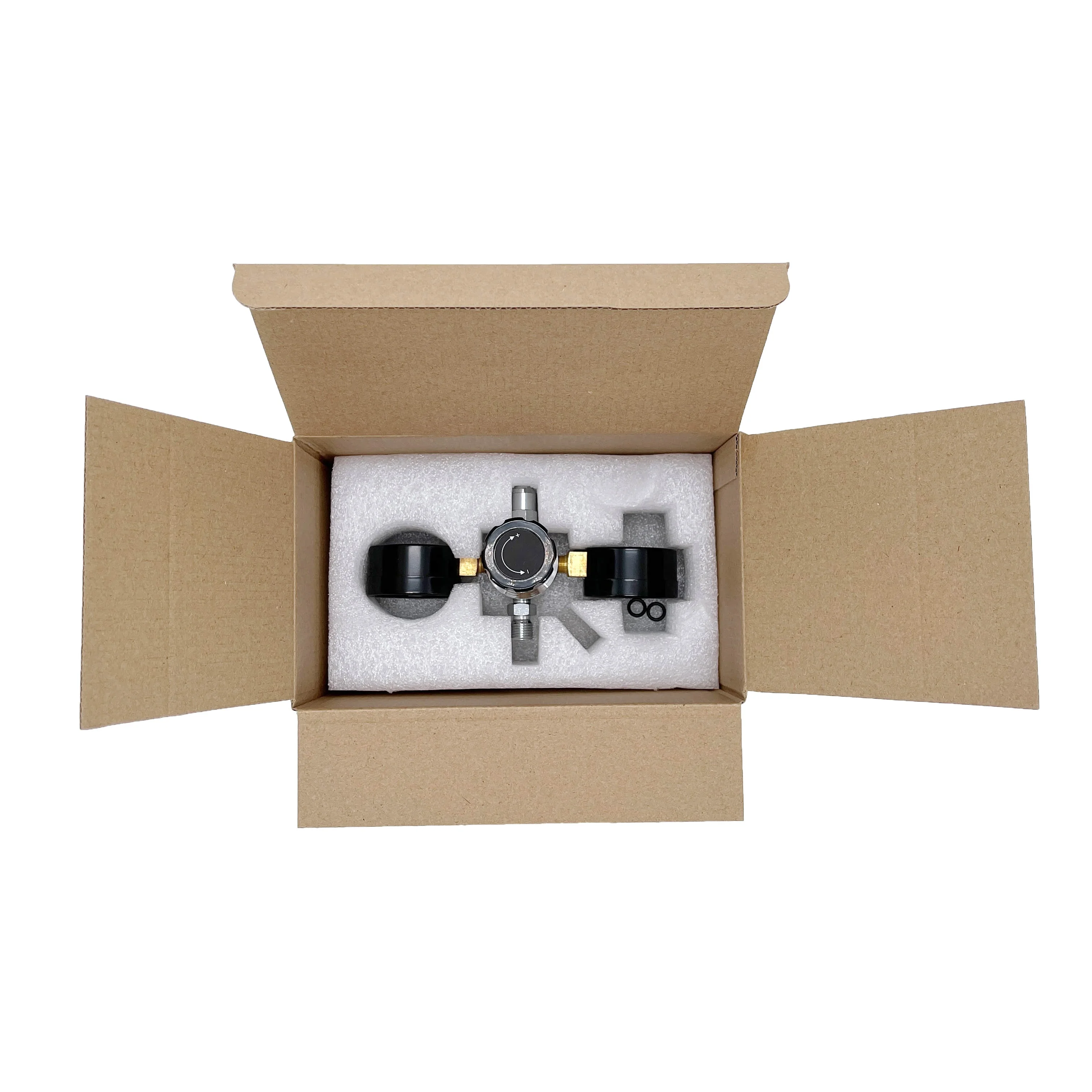 Hot sale Double table Gas pressure reducing valve Pressure regulator  for 580g 615g 640g 2.2L 3.3L for cream charger