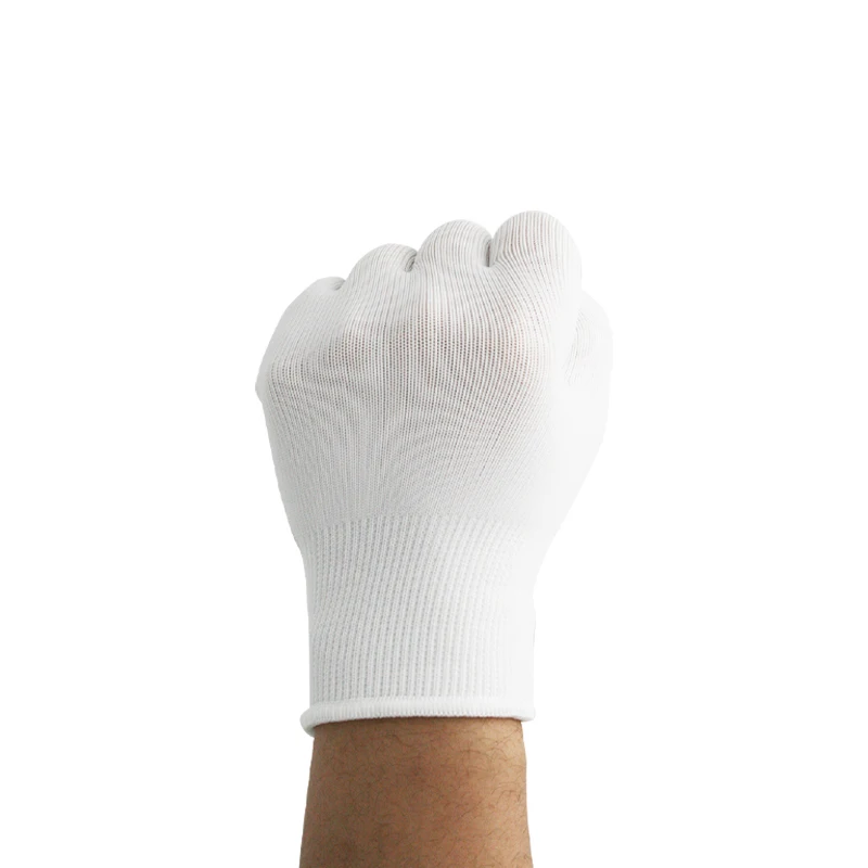 Best Quality 10 Gauge Bleached White Cotton Gloves Hard-Wearing Anti-Slip and Breathable Safety String Knitted Gloves