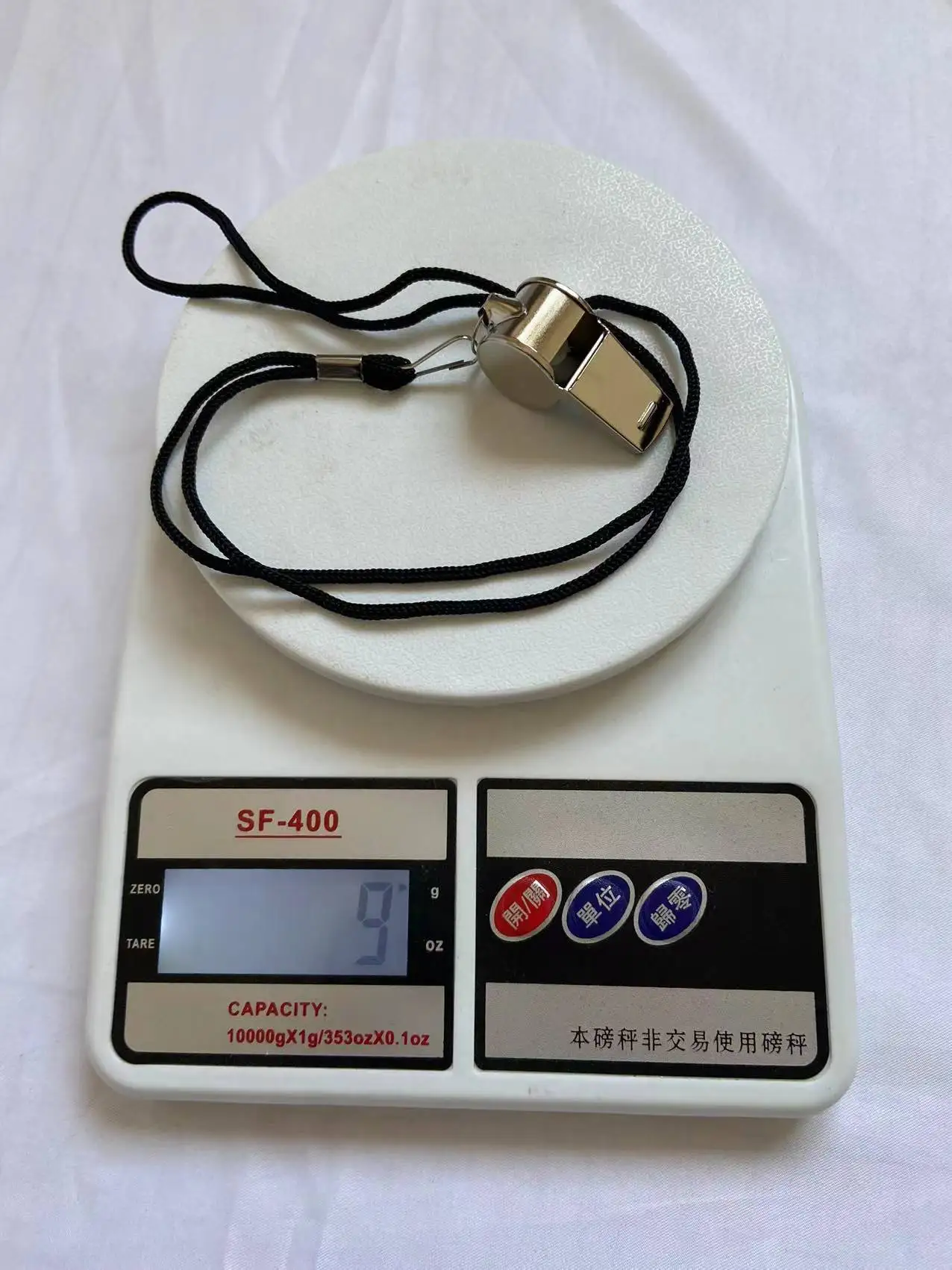 black cord Metal whistle sports events and  basketball soccer ball referee Stainless steel whistle